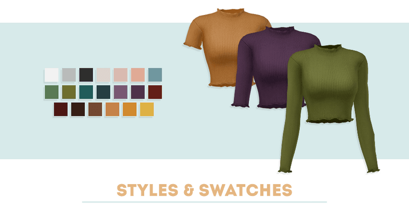 Галерея мода Топы Lettuce Tops #1